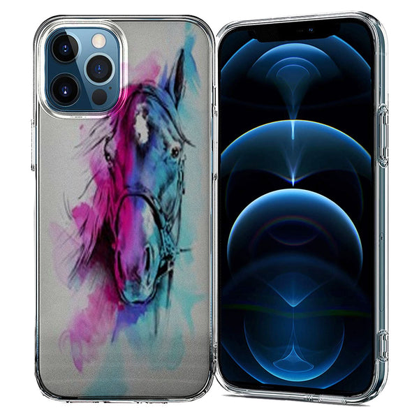 Coque iPhone 13 Watercolor Horse - IPHONE 13, Coque Silicone et Protections design